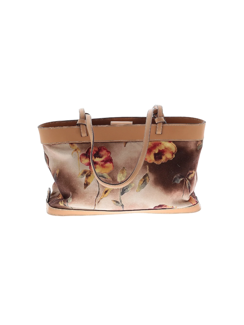 Floral print, tan Shoulder bag by Maxx New York